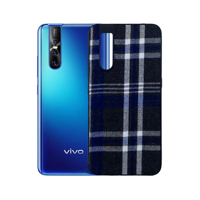 Vivo V15 Pro Leather Mobile Pouch (Blue)