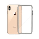 Iphone XS Max Back Case Magnetic Mobile Pouch (Silver)