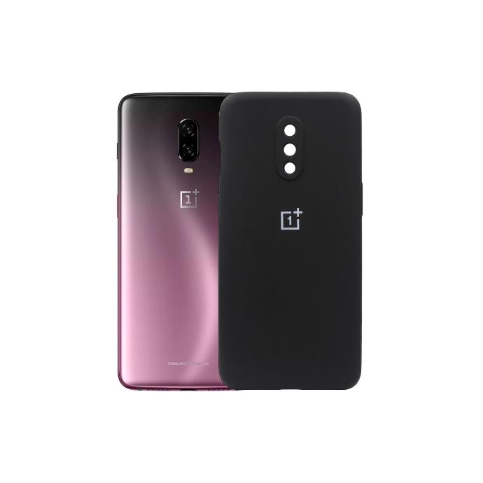 OnePlus 6T Soft Silky Case Mobile Pouch (Black)