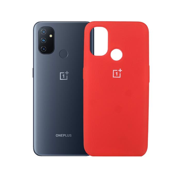 OnePlus Nord 100 Soft Silky Case Mobile Pouch (Red)