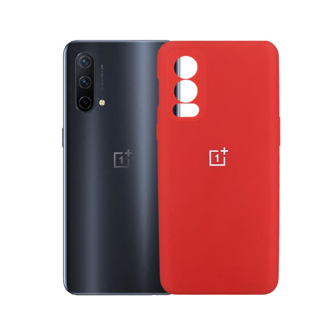 OnePlus Nord 2 Soft Silky Case Mobile Pouch (Red)