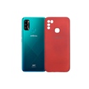 Infinix Hot 9 Play Back Case Soft Colour Mobile Pouch (Red)