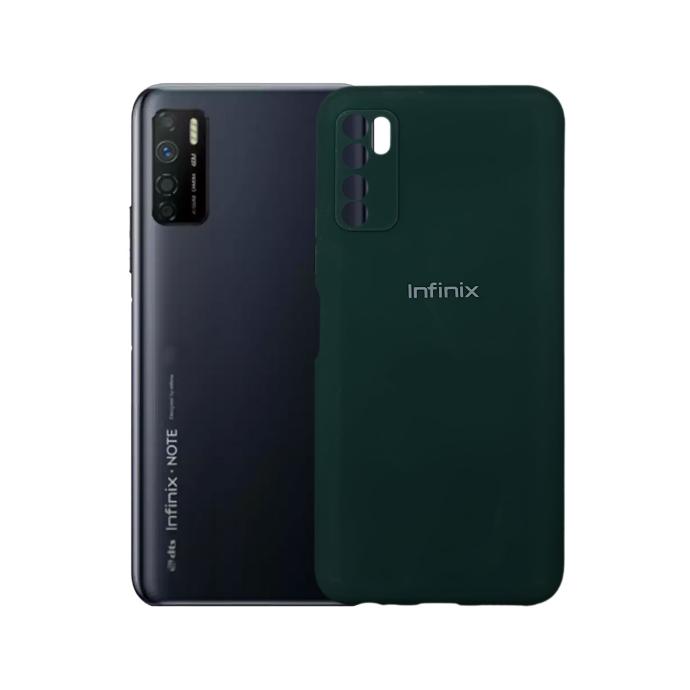Infinix Note 7 Lite Back Case Soft Colour Mobile Pouch (Green)