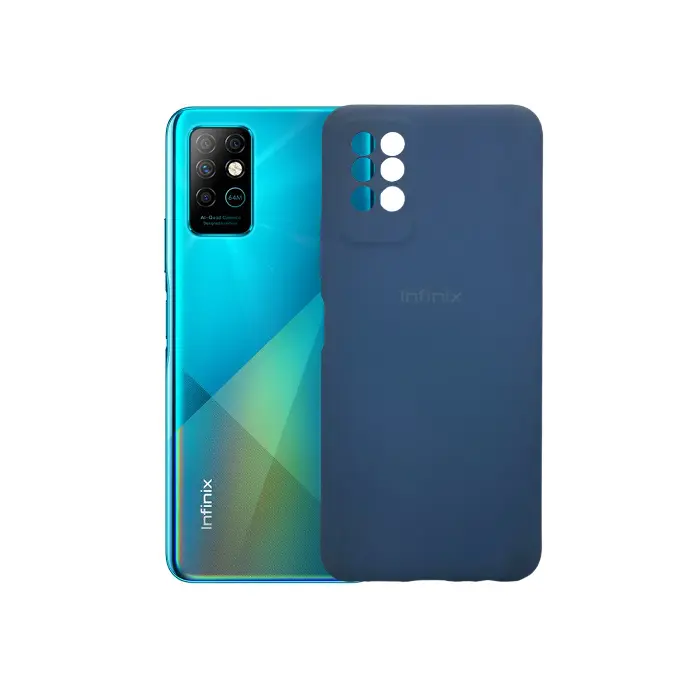 Infinix Note 8i Back Case Soft Colour Mobile Pouch (Sky Blue)