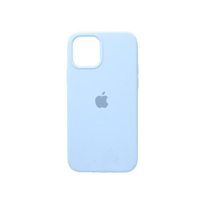 iPhone 12 Pro Soft Silky Back Case Pouch – Sky Blue Slim Silicone Cover