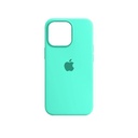 Iphone 13 Back Case Soft Silky Mobile Pouch (Sea Green)