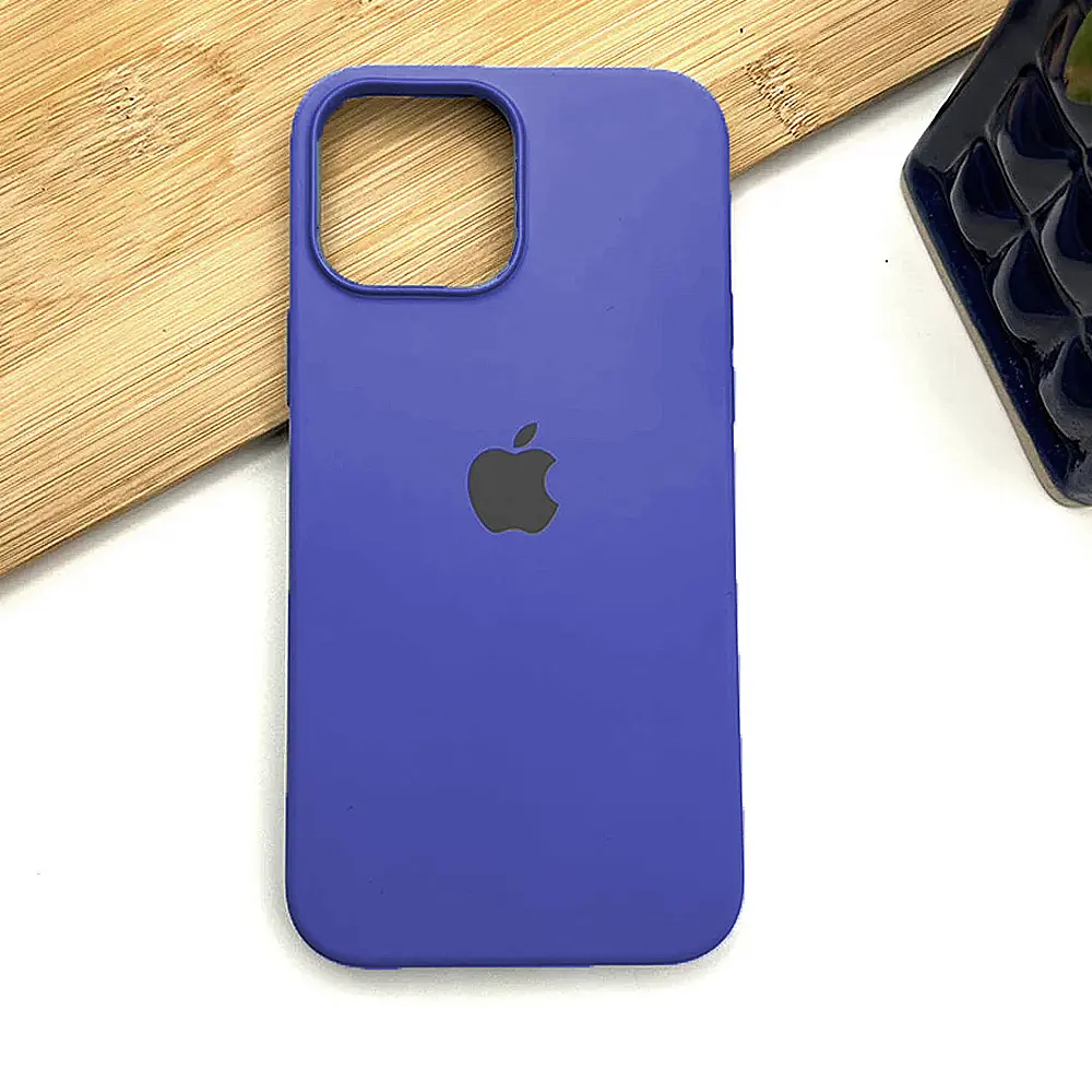 Iphone 13 Back Case Soft Silky Mobile Pouch (Blue)