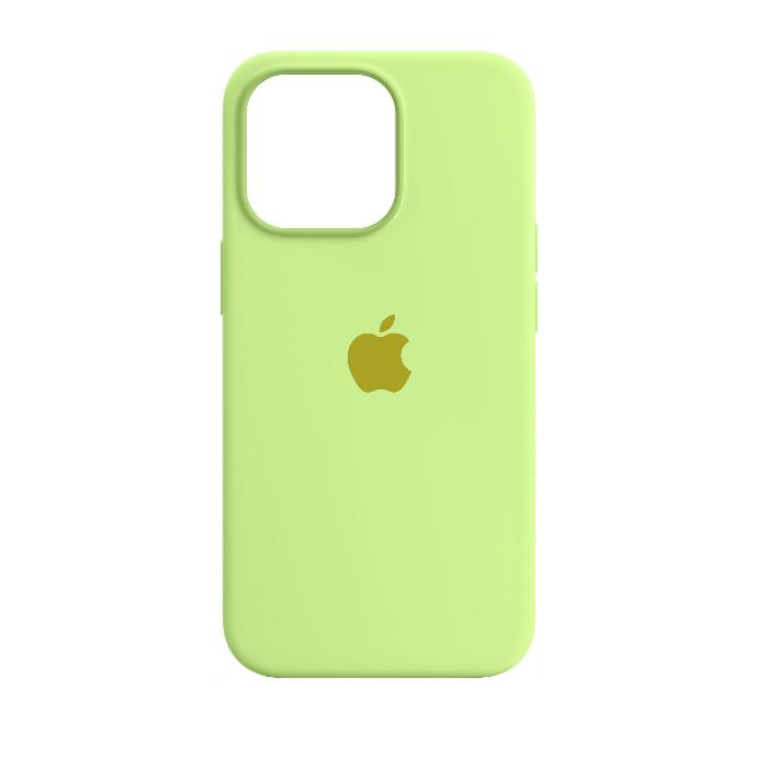 Iphone 13 Pro Back Case Soft Silky Mobile Pouch (Light-Green)