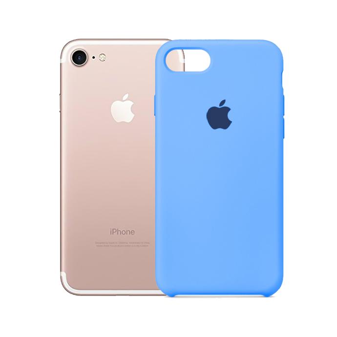 [PO23BIP7G-1-3] Iphone 7G Back Case Soft Silky Mobile Pouch (Blue)