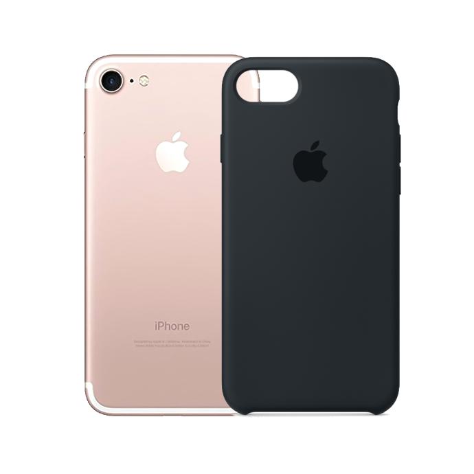 [PO23BIP7G-1-9] Iphone 7G Back Case Soft Silky Mobile Pouch (Grey)