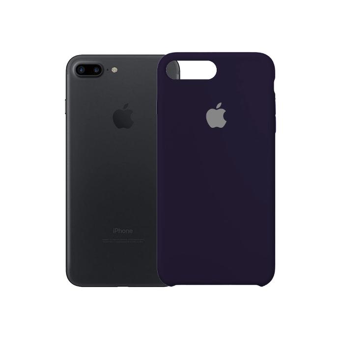 [PO23BIP7GPL-1-12] Iphone 7G Plus Back Case Soft Mobile Pouch (Purple)