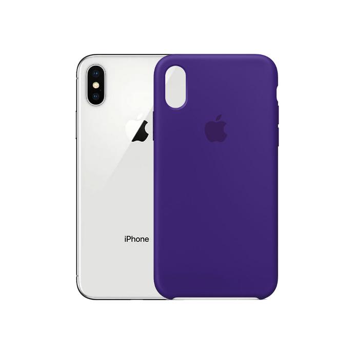 Iphone X/XS Official Soft Silky Case Mobile Pouch (Purple)