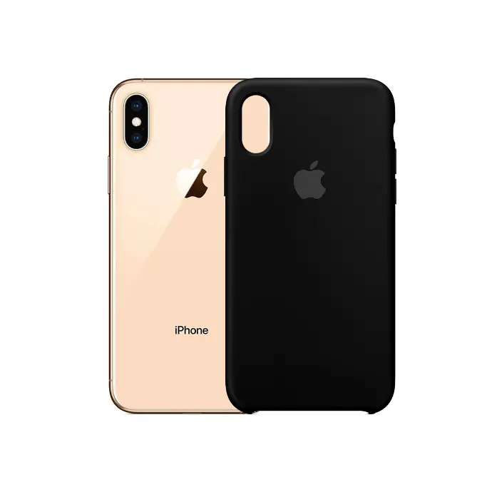 [PO23BIP8X-1-2] Iphone X/XS Official Soft Silky Case Mobile Pouch (Black)