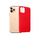 Iphone 11 Pro Back Case Soft Silky Mobile Pouch (Red)