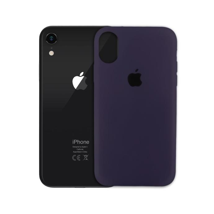 Iphone XR Official Soft Silky Case Mobile Pouch (Purple)