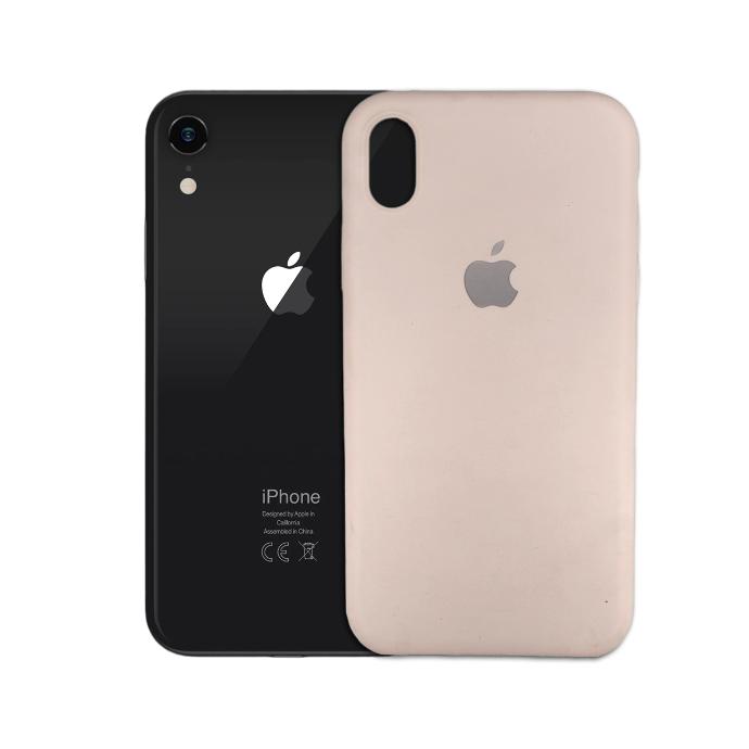 [PO23BIPXR-1-15] Iphone XR Back Case Soft Silky Mobile Pouch (T-Pink)