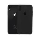 Iphone XR Back Case Soft Silky Mobile Pouch (Black)