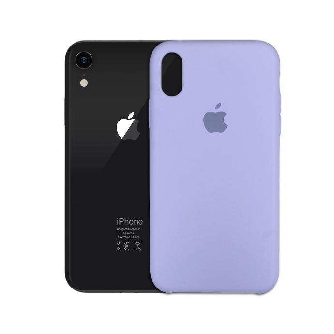 Iphone XR Back Case Soft Silky Mobile Pouch (Light Purple)