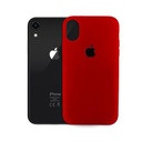 Iphone XR Back Case Soft Silky Mobile Pouch (Red)