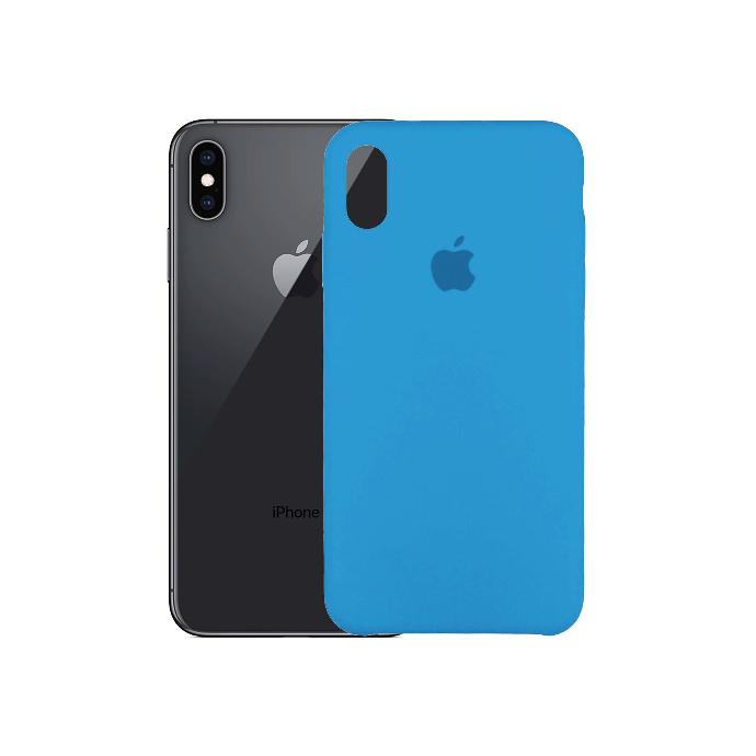 Iphone XS Max Back Case Soft Mobile Pouch (Blue)