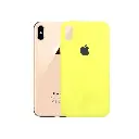 Iphone XS Max Back Case Soft Silky Mobile Pouch (Yellow)