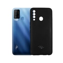 Itel Vision 2 Plus Back Case Soft Colour Mobile Pouch (Black)