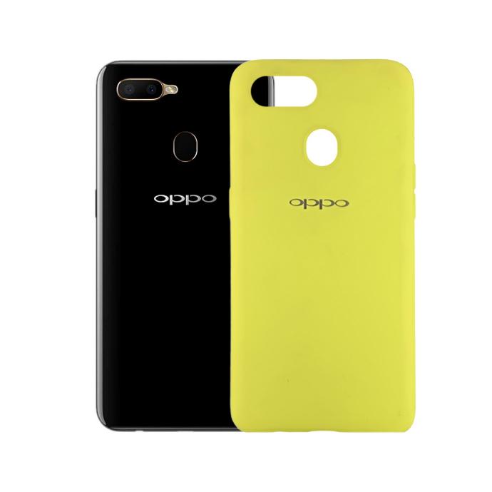 [PO23BOA12-3-6] Oppo A12 Back Case Soft Colour Mobile Pouch (Yellow)