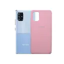 Samsung A71 Back Case Soft Silicone Mobile Pouch (T-Pink)