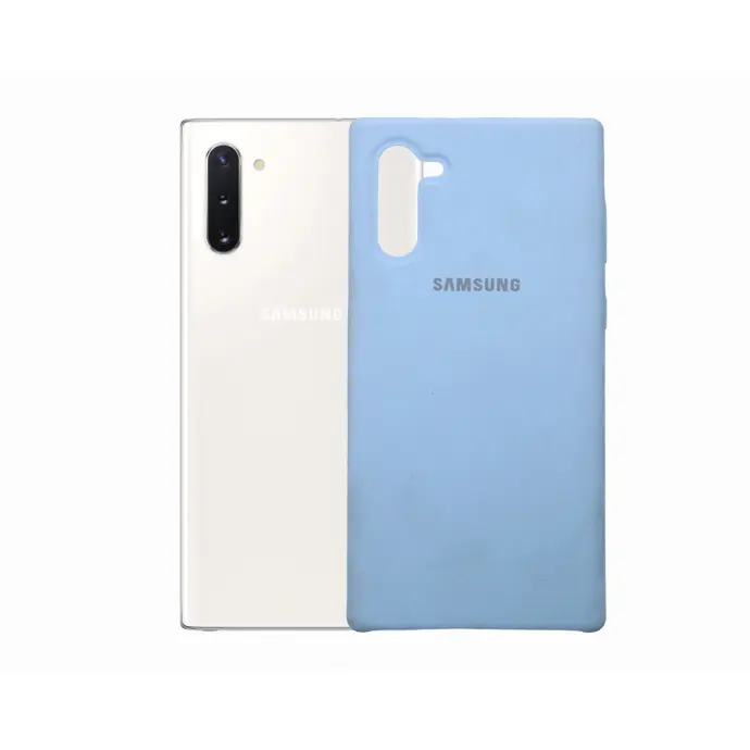 [PO23BSNOT10-1-16] Samsung Note 10 Soft Silicone Mobile Pouch (Sky Blue)