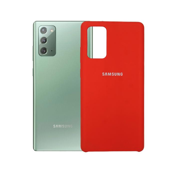 Samsung Note 20 Back Case Soft Mobile Pouch (Red)