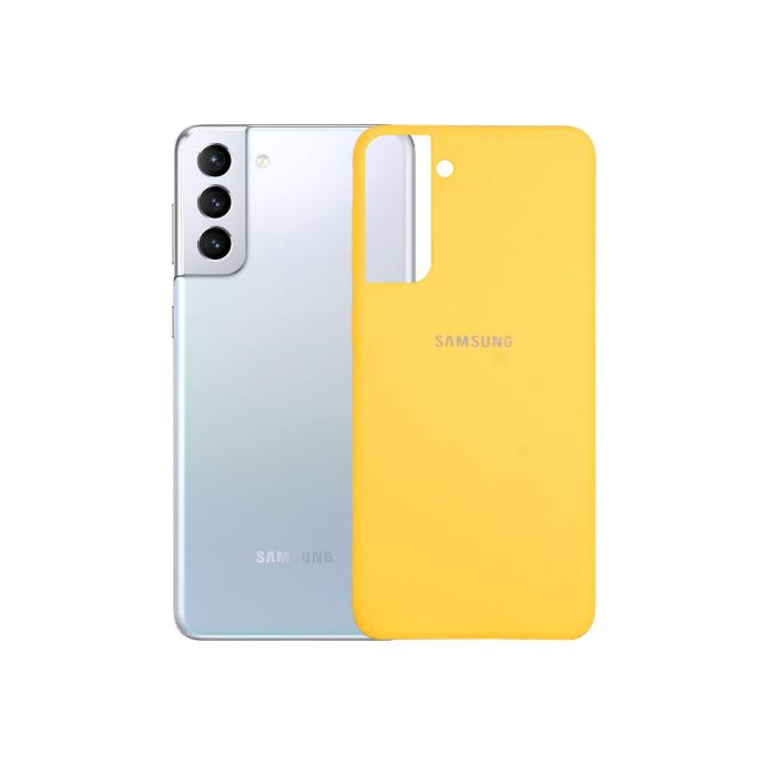 Samsung S21 Plus Back Case Soft Mobile Pouch (Yellow)