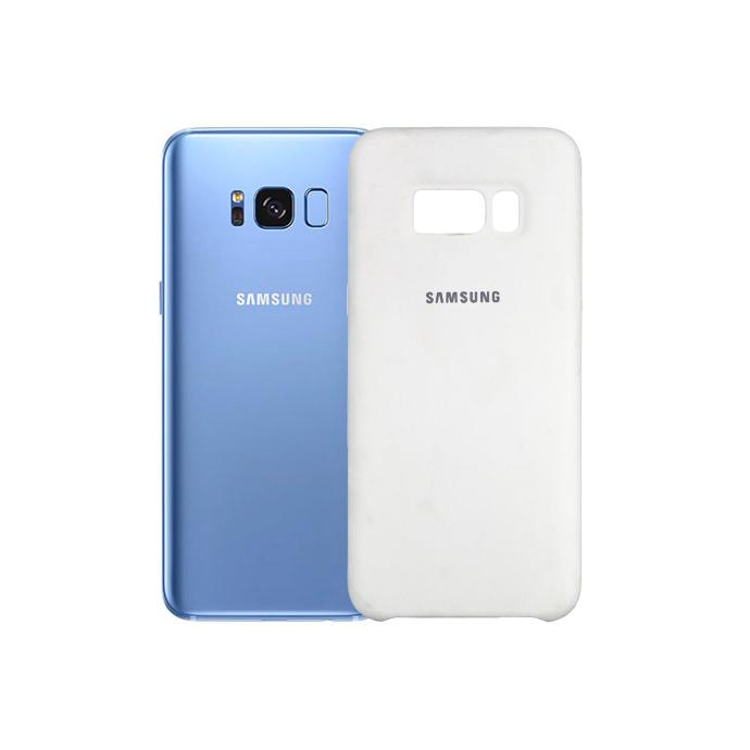 [PO23BSS8-1-1] Samsung S8 Back Case Soft Silky Mobile Pouch (White)