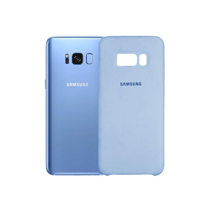 [PO23BSS8-1-16] Samsung S8 Back Case Soft Silky Mobile Pouch (Sky Blue)