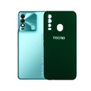 Tecno Spark 8 Soft Silky Mobile Pouch (Green)