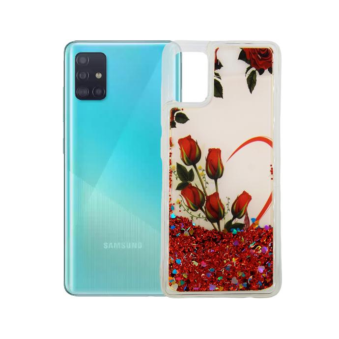 Samsung A51 Back Case Glitter Mobile Pouch