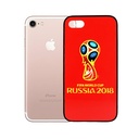 Iphone 7G Back Glass Case Mobile Pouch (Red)