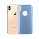 Iphone XS Max Flip Book Case Mobile Pouch (Blue)