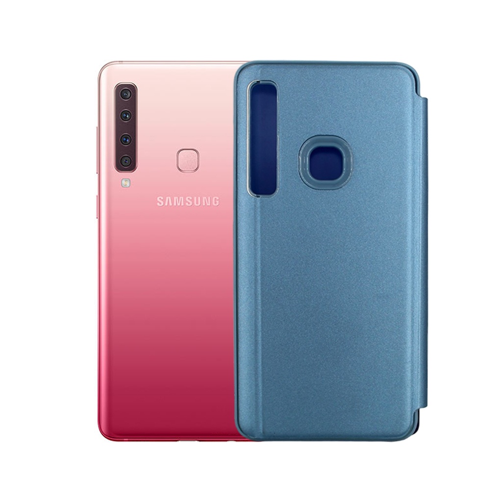 Samsung A9 (18) Flip Book Case Mobile Pouch (Blue)