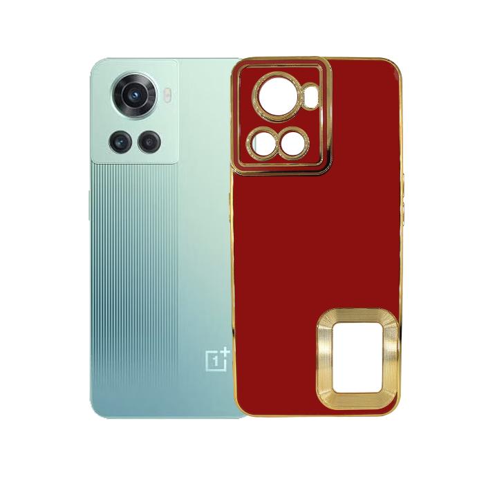 [PO29B1PL10-9-21] OnePlus 10 CD Chrome Case Mobile Pouch (Maroon)