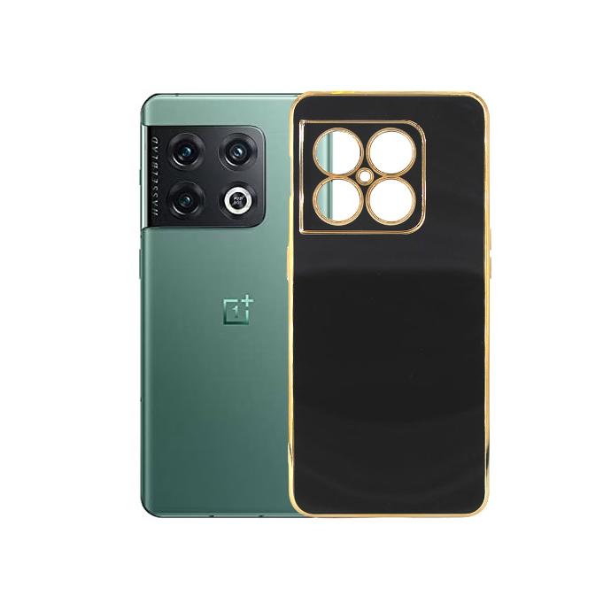 [PO29B1PL10PR-5-2] OnePlus 10 Pro Gold Chrome Case Mobile Pouch (Black)