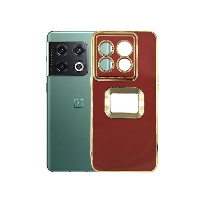 [PO29B1PL10PR-9-21] OnePlus 10 Pro CD Chrome Case Mobile Pouch (Maroon)