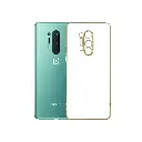 OnePlus 8 Pro Gold Chrome Case Mobile Pouch (White)
