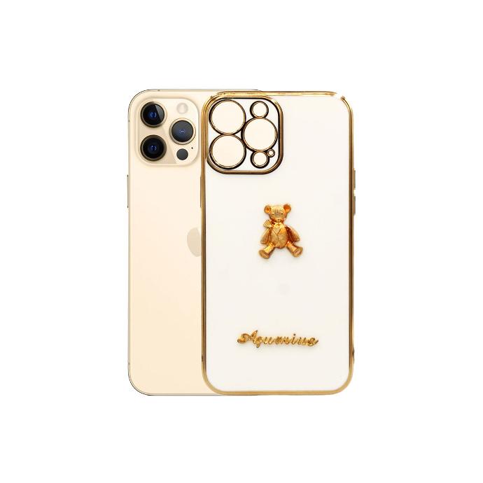 Iphone 11 Pro Max Bear Case Mobile Pouch (White)