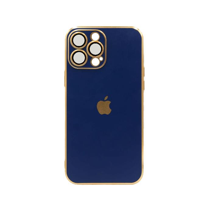 Iphone 12 Pro Max Luxry Case Mobile Pouch (Navy Blue)