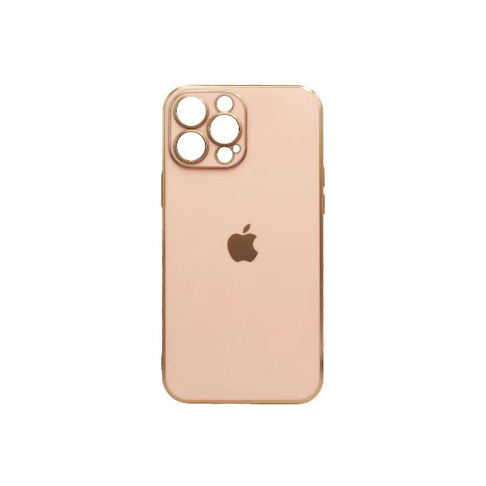 Iphone 12 Pro Soft With Gold Apple Mobile Pouch (T-Pink)