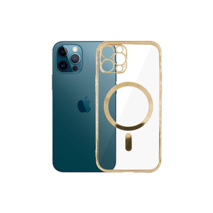 Iphone 12 Pro J-Case With Mage Safe Mobile Pouch (Golden)