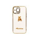 Iphone 13 Pro Max Bear Case Mobile Pouch (White)
