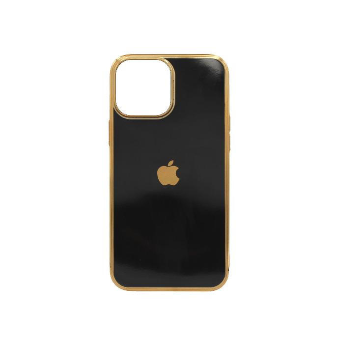 Iphone 13 Pro Soft With Gold Apple Mobile Pouch (Black)