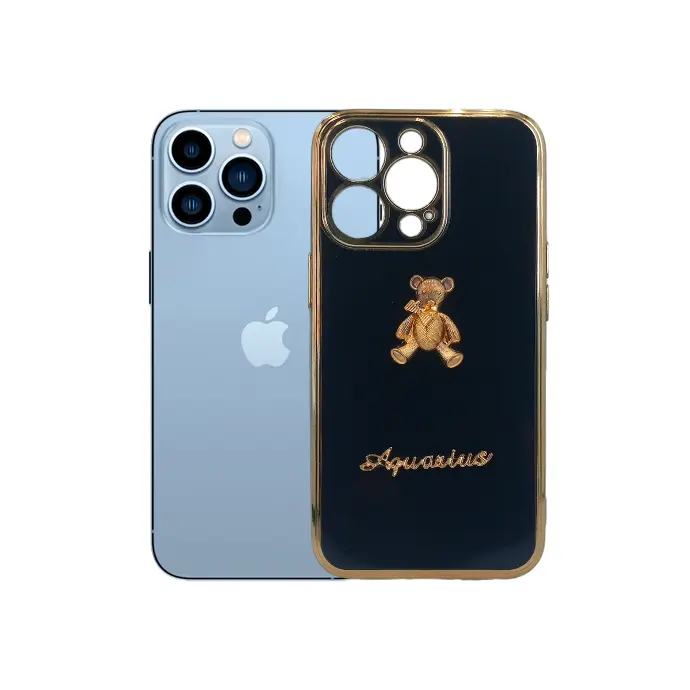 Iphone 13 Pro Bear Case Mobile Pouch (Black)