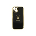 Iphone 14 Gold Chrome Case Mobile Pouch (Black)